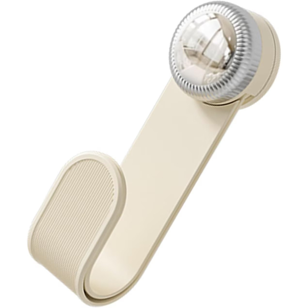 Suport pentru Capace Vase, Suport de Depozitare pentru Capacul Oalei in Bucatarie, cu Ventuza, Usor de Montat pe Perete, 19 x 6 x 5 cm, Alb Crem [4]