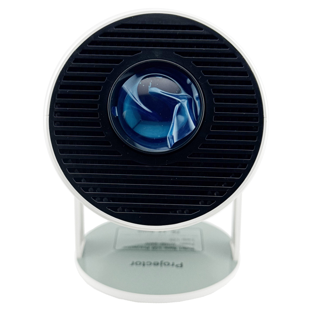 Video Proiector Portabil cilindric HY300, Inteligent, HD 1280×720, Wireless, Compatibil cu Android/iOS, AC, 19 x 11 x 9 cm, Alb [6]