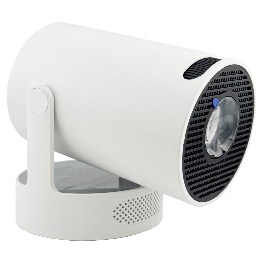 Video Proiector Portabil cilindric HY300ULTRA, Inteligent, ULTRA HD 4K 1920 x 1080, Wireless, Compatibil cu Android/iOS, DC, 17 x 11 x 9.5 cm, Alb [6]