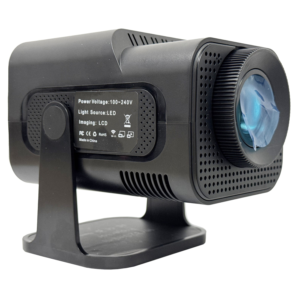 Video Proiector Portabil HY320 MINI, Inteligent pentru Jocuri, Ultra HD 1920 x 1080, Wireless, Compatibil cu Android/iOS, AC, 17 x 10 x 9 cm, Negru [2]