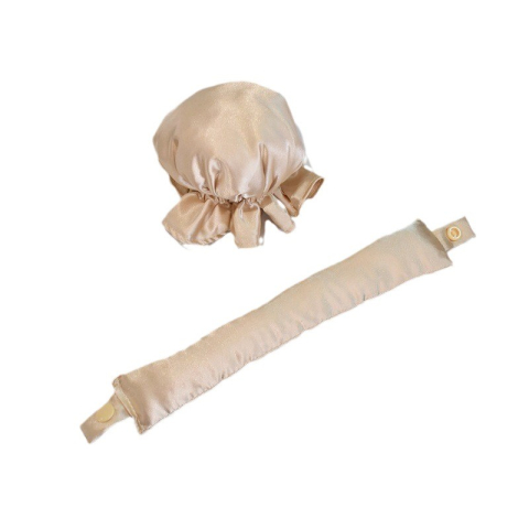 Ingrijire par si Accesorii - Accesoriu de Ondulat Parul, Flippy, fara Caldura, din Poliester, Manual, Prin Rasucire, 29 x 4 cm, Bej