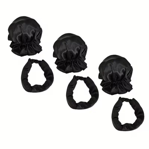 Accesoriu de Ondulat Parul, Flippy, fara Caldura, din Poliester, Manual, Prin Rasucire, 29 x 4 cm, Negru [2]