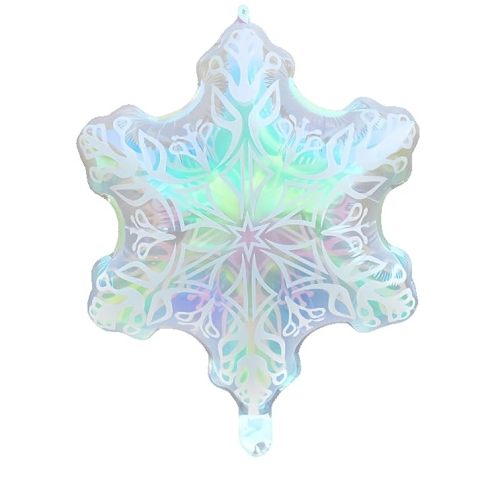 Baloane Folie - Balon Fulg, din Folie de Aluminiu, cu Reflexe Irizante, 47x60cm, Argintiu