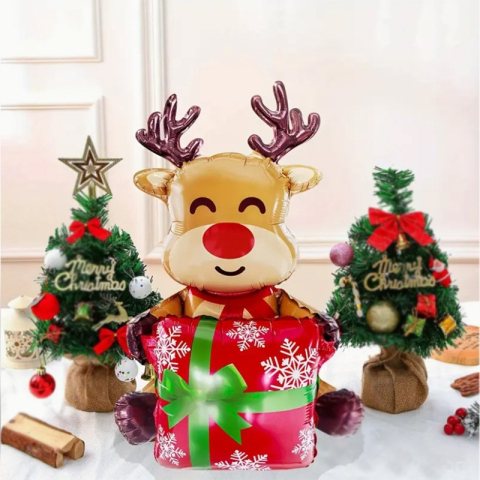 Balon Ren, din Folie de Aluminiu, 149x115 cm, Maro [3]