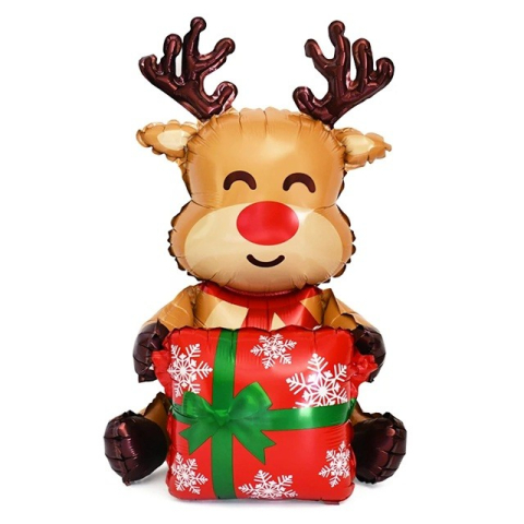 Baloane Folie - Balon Ren, din Folie de Aluminiu, 149x115 cm, Maro