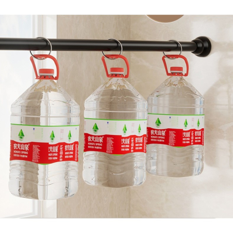 Bara Telescopica Multifunctionala, din Otel Inoxidabil, Utilizare Universala, Retractabila 107 - 195 cm, Fara Perforare Perete, Negru [9]