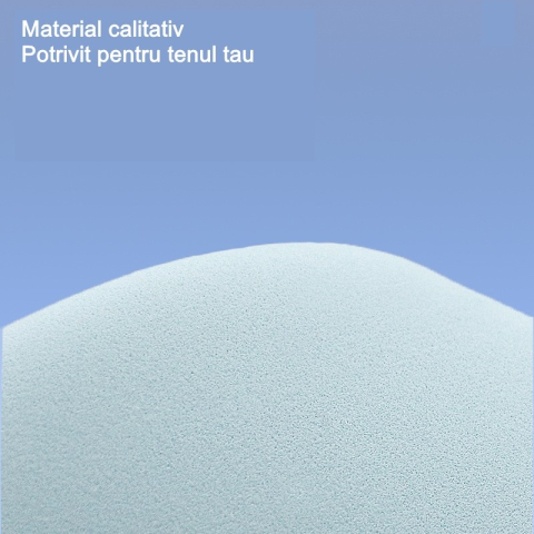 Burete de Machiaj Triunghi Reutilizabili, Utilizare Umeda sau Uscata, 5.5 x 5.5 x 0.9 cm, Powder Puff, Albastru [1]