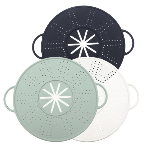 Capac Sita pentru Tigaie, Flippy, 28 inch, Capac din Silicon pentru Scuregere, Rezistent la Remperaturi ridicate, Anti-Stropire, Deflector de Ulei, Negru [1]