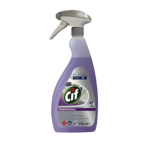 Produse Curatenie - CIF Professional 2-in-1 Detergent Dezinfectant Lichid 0.75 L