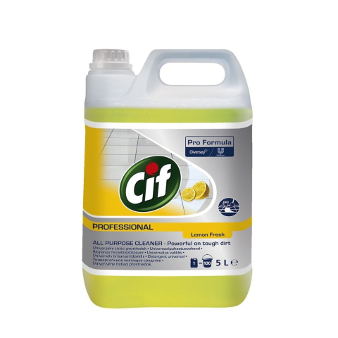 Produse Curatenie - CIF Professional APC Lemon Fresh - Detergent Universal, Parfum de Lamaie 5 L