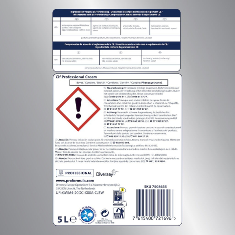 CIF Professional Cream - Crema de Curatare Non-Abraziva, 5 L [2]