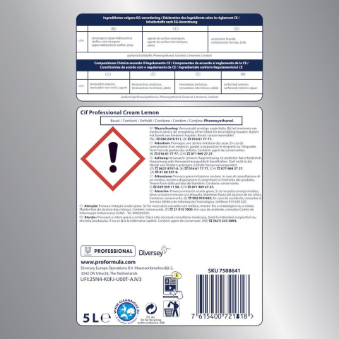 CIF Professional Cream Lemon - Crema de Curatare Non-Abraziva cu Lamaie 5 L [3]