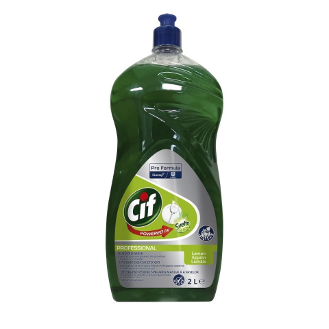 CIF Professional Lemon - Detergent Universal pentru Spalarea Manuala a Vaselor, Parfum de Lamaie 2 L [1]