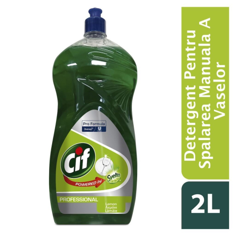 CIF Professional Lemon - Detergent Universal pentru Spalarea Manuala a Vaselor, Parfum de Lamaie 2 L [2]