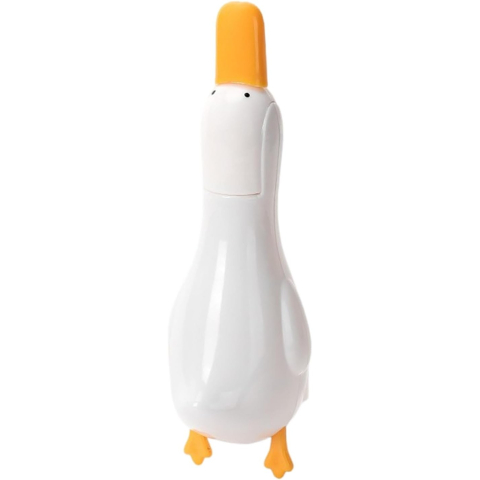 Articole pentru baie - Cleste Multifunctional, 2in1, Cleste pentru Parul Cazut si Mini Racleta pentru Depuneri, din ABS, Model Rata, Alb