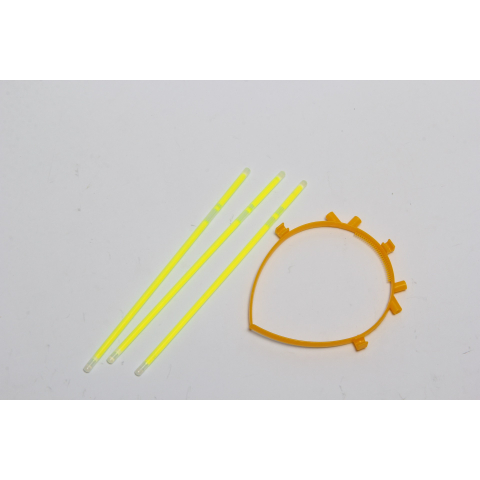 Cordeluta Decorativa, Flippy, din Plastic, Fluorescenta, Accesoriu Petrecere, Galben [5]