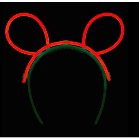 Accesorii Petrecere - Cordeluta Decorativa, Flippy, din Plastic, Fluorescenta, Accesoriu Petrecere, Rosu