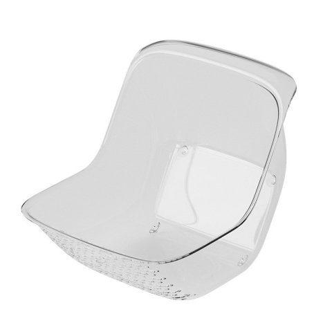 Ustensile pentru Bucătărie - Cos de Spalat Legume/Fructe, cu Scurgere Apa, din PET, 15.5 x 18.6 x 16.2 cm, Transparent