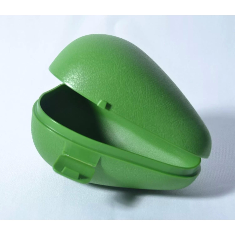 Cutie de depozitare si pastrare a alimentelor, Plastic, Model Avocado, 8.4x8.4x12.3 cm, Verde [4]