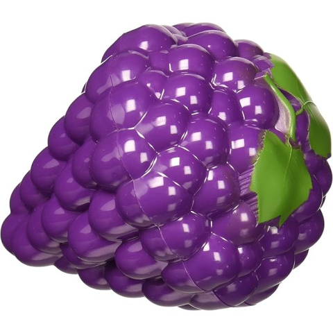 Organizatoare si Depozitare Bucatarie - Cutie de depozitare si pastrare a alimentelor, Plastic, Model Strugure, 10x10x13.5 cm, Mov