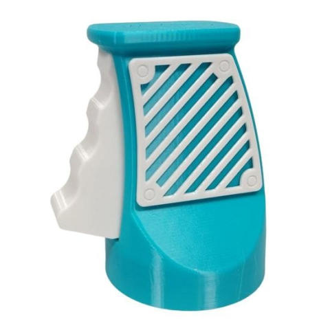 Curăţător, Desfăcător, Răzătoare - Desfacator Doze, Flippy, din ABS, 10.7 x 8 cm, Manual, Albastru Deschis/Alb