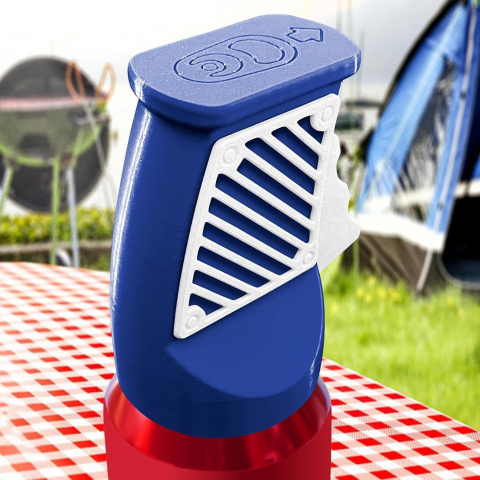 Desfacator Doze, Flippy, din ABS, 10.7 x 8 cm, Manual, Albastru Inchis/Alb [5]