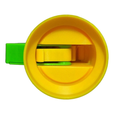 Desfacator Doze, Flippy, din ABS, 10.7 x 8 cm, Manual, Galben/Verde [3]