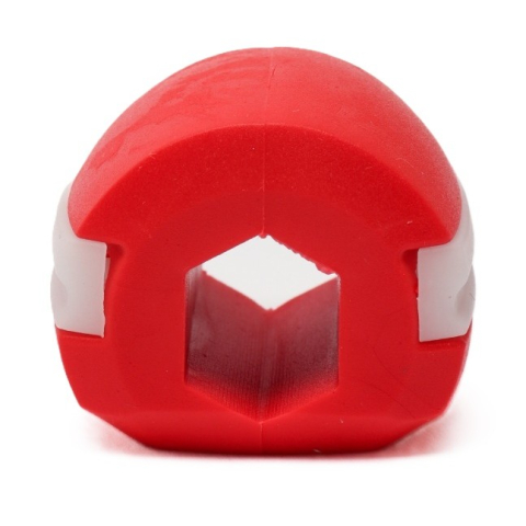 Diverse Casa - Dispozitiv de Tonifiere Faciala, din Silicon, Corectare Mandibula/Maxilar, Rosu