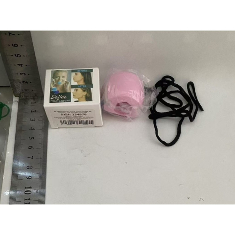 Dispozitiv de Tonifiere Faciala, din Silicon, Corectare Mandibula/Maxilar, Roz [4]