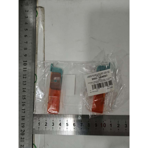 Dispozitiv pentru Descusut, Taietor de Etichete, 1.7 x 7 cm, Pliabil, din Plastic, Albastru/Portocaliu [6]