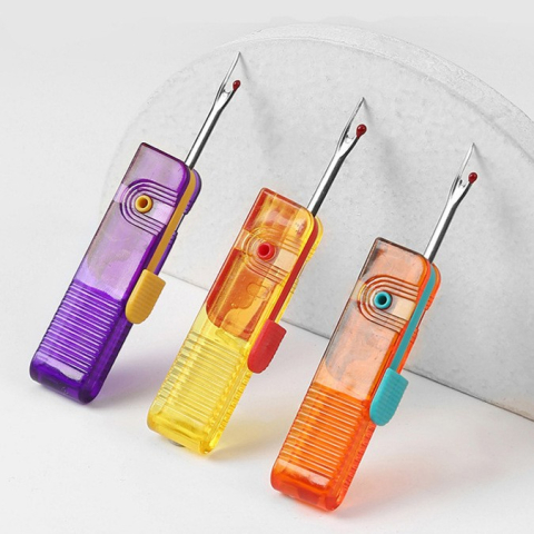 Dispozitiv pentru Descusut, Taietor de Etichete, 1.7 x 7 cm, Pliabil, din Plastic, Mov [4]