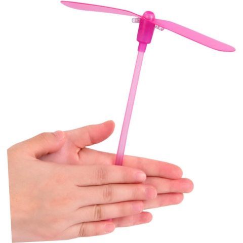 Set 4 Jucarii Libelula Zburatoare, Distractive pentru Copii, Aruncatoare Manuale din Plastic, cu Lumini, Multicolor [9]