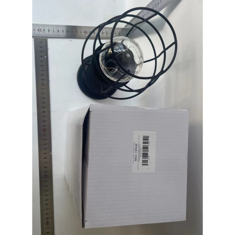 Lampa Decorativa cu Leduri, Model Pahar de Vin, cu Baterii, 13 x 13 x 28 cm, Suport Negru, Lumina Alb Cald [1]