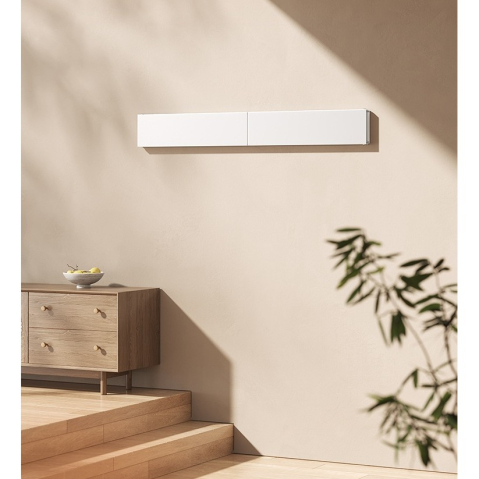 Suport Haine, Depozitare si Uscare Rufe, din Aluminiu, Pliabil, Impermeabil, Montare prin Perforare, 80 cm, Alb [4]