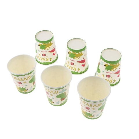 Set 10 Pahare Petrecere, Colectia Dino Park, 8.5 x 7 x 5 cm, din Carton, Multicolor [3]