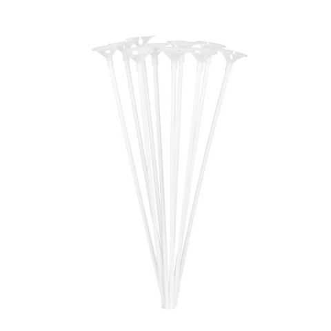 Accesorii Baloane - Set 10 Bete cu Rozete pentru Baloane, Suporturi de plastic, Usor de instalat, Reutilizabil, Pentru aniversare, Nunta, Ziua de Nastere, Decor, 40 cm, Transparente