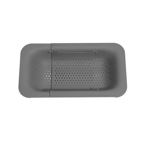 Articole pentru Bucatarie - Cos pentru Scurgere Chiuveta de Bucatarie, Plastic, Telescopic, 36x20x5 cm, Gri