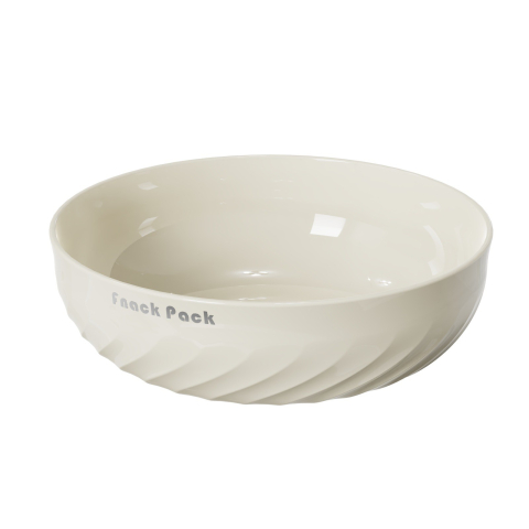 Veselă pentru Masă - Bol cu un Singur Strat, pentru Fructe, Legume, Snacks, 22.4x9 cm, Crem