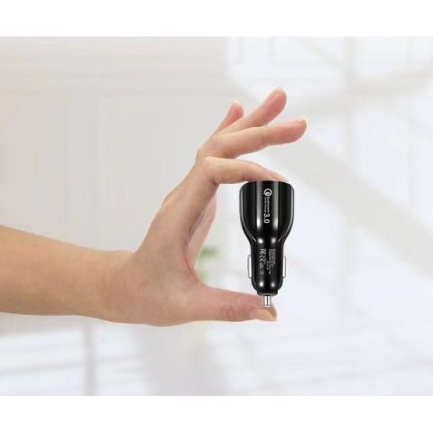 Incarcator Auto, Pentru Bricheta, Incarcare Rapida, Interfata USB, 12V-24V, Negru [6]