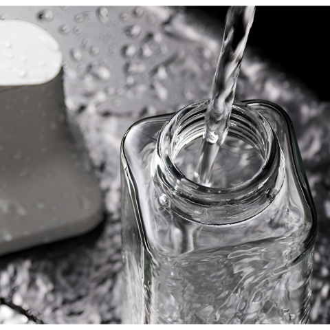 Dispenser pentru Ulei, Deschidere si Inchidere Automata a Rezervorul, cu Inductie Gravitationala, 500 ml, 29.5x6x6 cm, Galben [6]