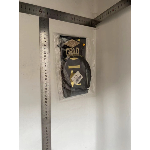 Set din 2 Piese pentru Absolvire, Panglica si Coronita, Model I Graduated, Negru [1]