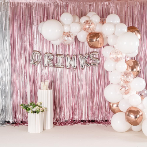 Balon Folie Metalizata Litera B, 40 cm, Umflati cu Heliu sau Aer, Ambalaj Individual, Pai inclus, Argintiu [12]