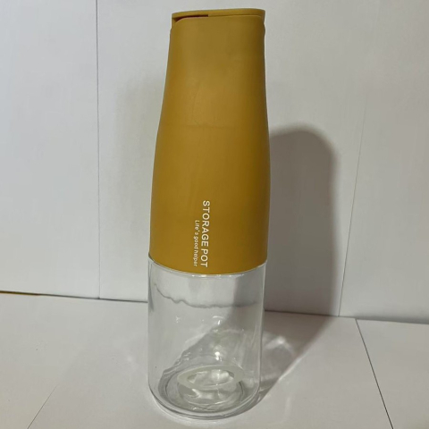 Sticla de Ulei Automata, Sticla pentru Lichide de Bucatarie, 23.7 x 7.25 cm, Volum 550 ml, Galbena [4]