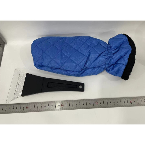 Set Manusa si Racleta pentru Zapada, Impermeabila, Izolatie de Bumbac, 31 x 15 cm, Albastru [1]