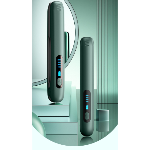 Placa de Par fara Fir, Adaptor Tip C, 4 Trepte de Temperatura, Tensiune 5V, Capacitate Baterie 5000 mAh, Indreptat, Ondulat, 23.5x3.3x4.5 cm, Verde [12]