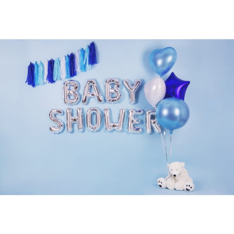 Balon Folie Metalizata Litera A, 40 cm, Umflati cu Heliu sau Aer, Ambalaj Individual, Pai inclus, Argintiu [2]