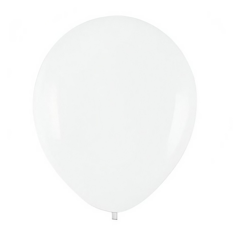 Baloane Latex - Set 10 Baloane din Latex, Model Party, 13 cm, 1 g, Alb