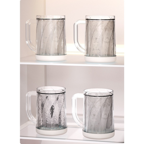 Cana Frigorifica cu Gheata, 14.2 x 10.4 x 14.7 cm, Plastic, 800 ml, Transparent [8]