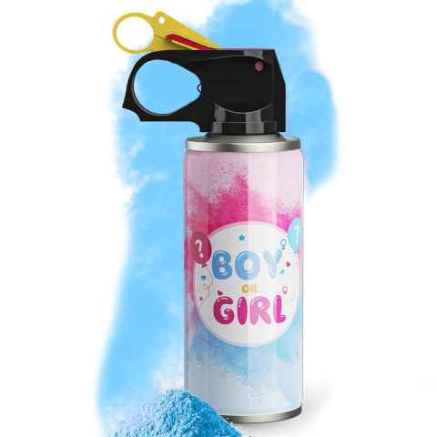 Accesorii Petrecere - Spray Gender Reveal, 260 ml, din Amidon de Porumb, Dezvaluire Gen Bebelusi, Albastru
