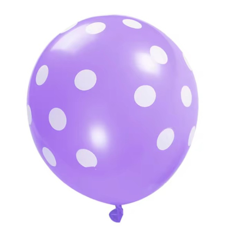 Set 10 Baloane din Latex, Model Party Buline, 2x Albastru, 2x Verde, 2x Mov, 2x Roz, 2x Rosu, 23 cm, 1.4g [6]